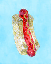 Load image into Gallery viewer, Hot Dog Disco - LA art print by MisterOsborne
