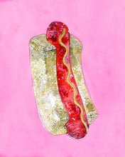 Load image into Gallery viewer, Hot Dog Disco - LA art print by MisterOsborne