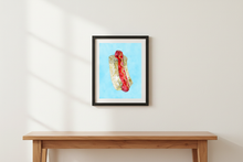 Load image into Gallery viewer, Hot Dog Disco - LA art print by MisterOsborne