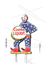 Load image into Gallery viewer, Circus Liquor - LA art print by MisterOsborne
