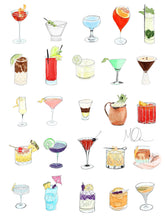 Load image into Gallery viewer, Only Cocktails - LA art print by MisterOsborne
