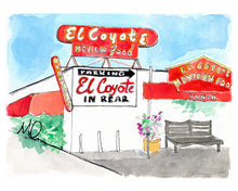 Load image into Gallery viewer, El Coyote - LA art print by MisterOsborne
