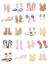 Load image into Gallery viewer, Only Feet - LA art print by MisterOsborne
