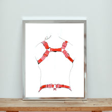 Load image into Gallery viewer, Harnessed in Red - LA art print by MisterOsborne
