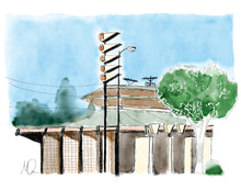 Load image into Gallery viewer, Norm's on Pico - LA art print by MisterOsborne

