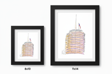 Load image into Gallery viewer, Capitol Records - LA art print by MisterOsborne
