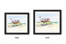 Load image into Gallery viewer, Ginger Rogers Beach - LA art print by MisterOsborne
