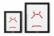 Load image into Gallery viewer, Harnessed in Red - LA art print by MisterOsborne
