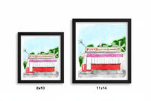 Load image into Gallery viewer, Pink's Hot Dogs - LA art print by MisterOsborne
