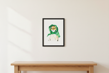 Load image into Gallery viewer, Scarf Cat - LA art print by MisterOsborne
